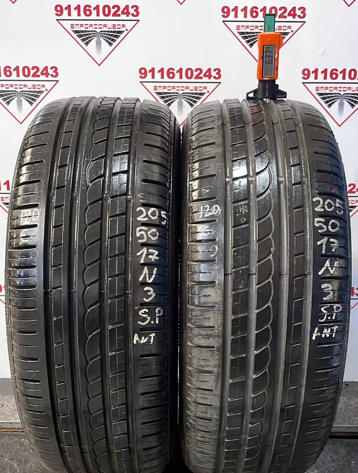 PIRELLI PZERO ROSSO USADO  205/50 R17 3 N